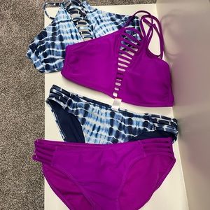 Two bikinis and extra top